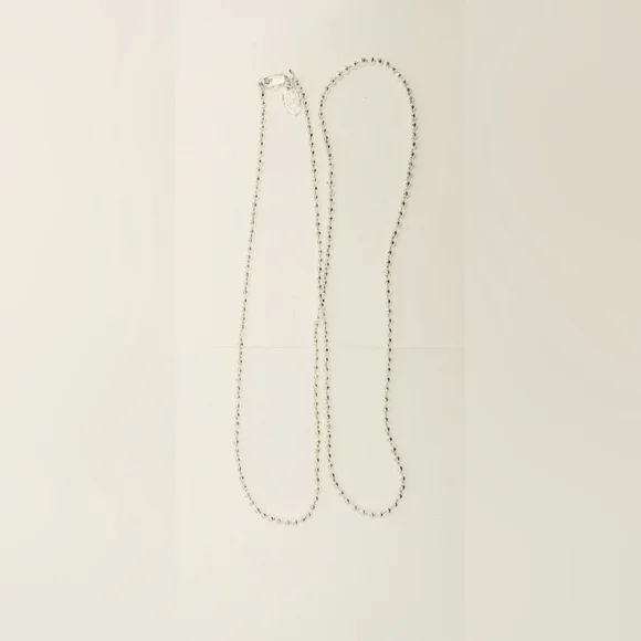 Playboy Necklace -Dog tag style Chain 28" inches Silver Plated New - Picture 3 of 5